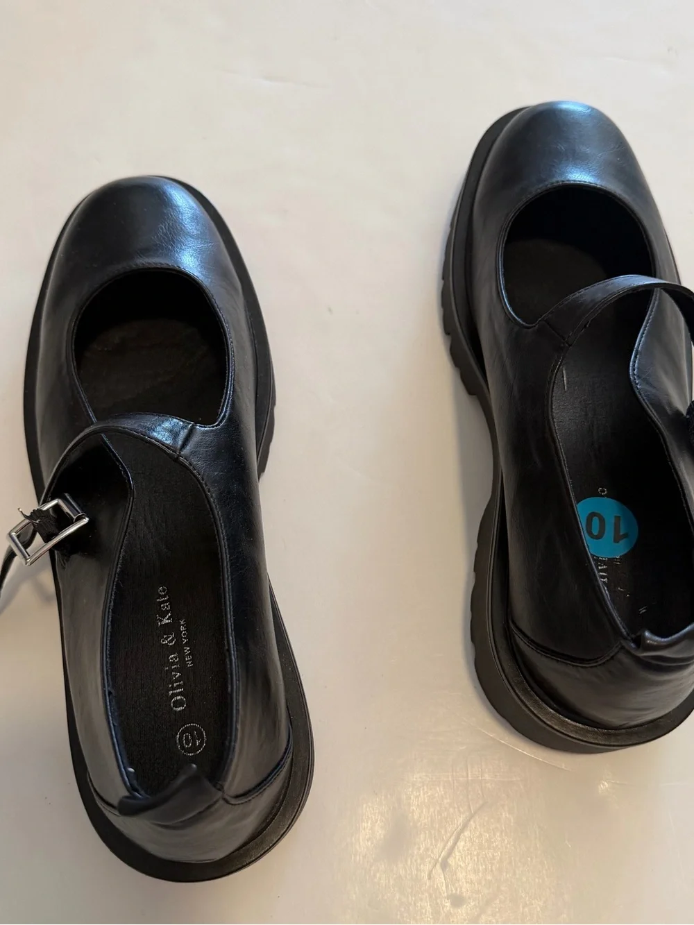 Black Mary Jane Platform Loafers - Sleek Women's Flats